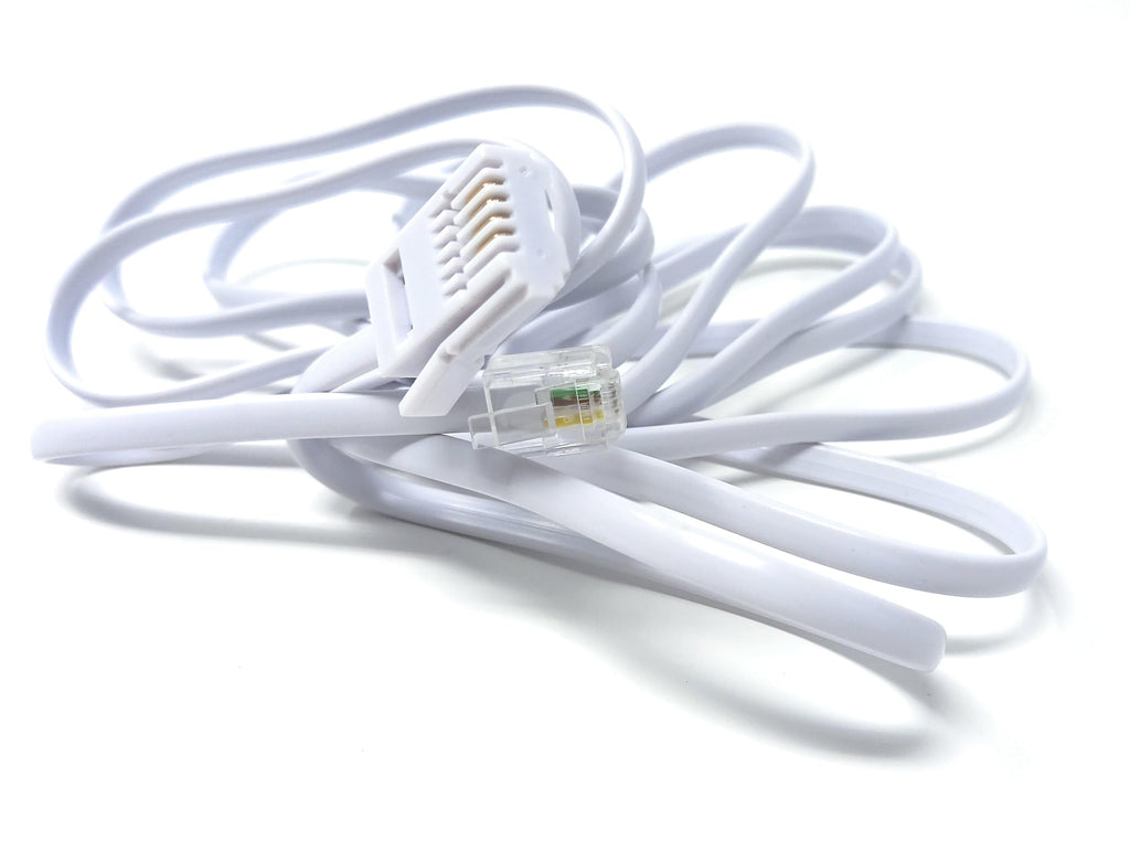 DRUT BT to RJ11 4 Wire (431A) Male to Male UK Telephone Modem Lead Cable