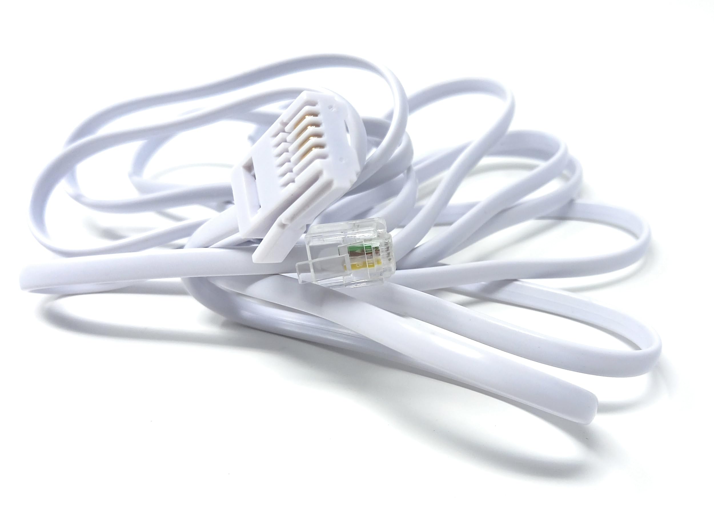 DRUT BT to RJ11 4 Wire (431A) Male to Male UK Telephone Modem Lead Cable