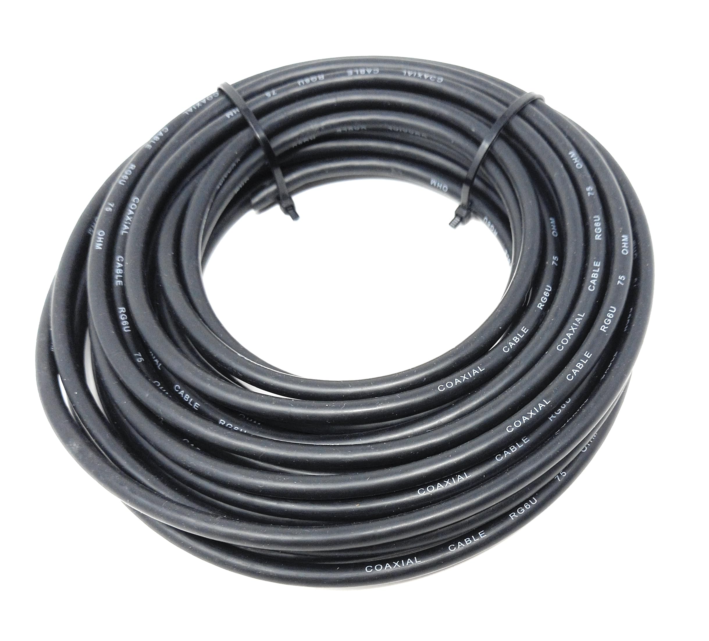 DRUT 10m Coaxial Coax TV Aerial Satellite Cable, RG6-U, 75 Ohm, Compatible with Sky HD, Virgin, Freeview 33ft