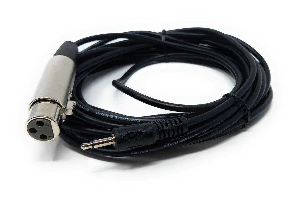DRUT 3.5mm Mono AUX Jack to XLR Female Socket Microphone Lead Cable