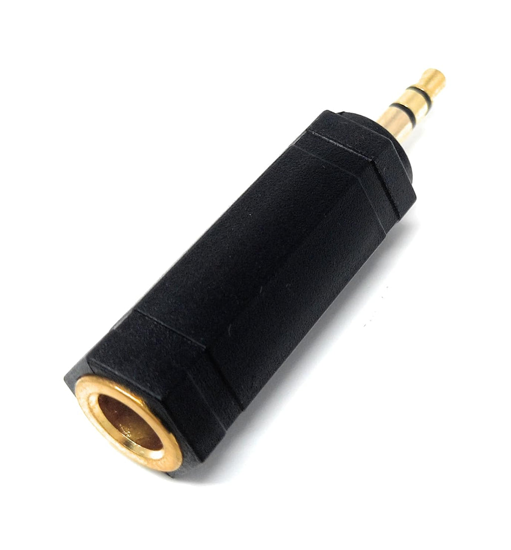 DRUT 3.5mm Stereo Jack to 6.35mm Stereo Socket Cable TRS Adapter Converter