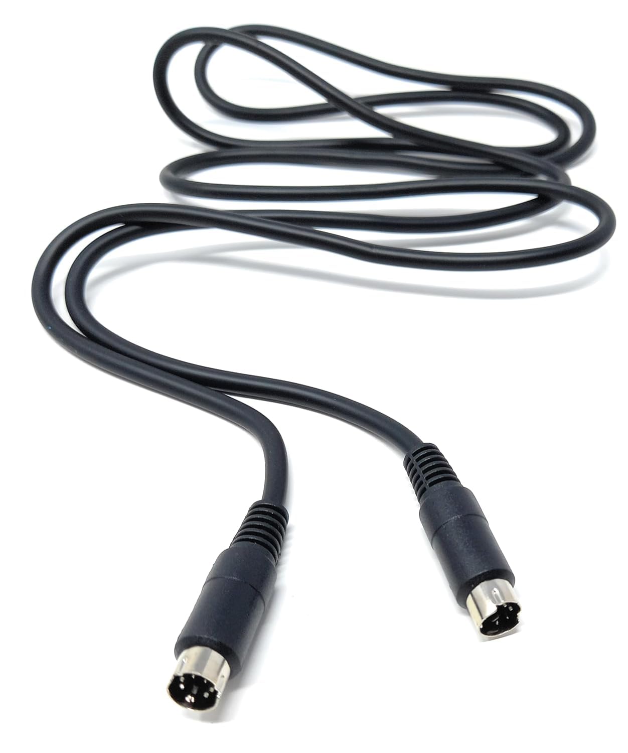 6 Pin Mini-Din Audio Video Cable Lead Compatible with PA Systems, Amplifiers, Music Instruments, Data Communication, Radio Programming, Ham Radio, Computer Interfaces