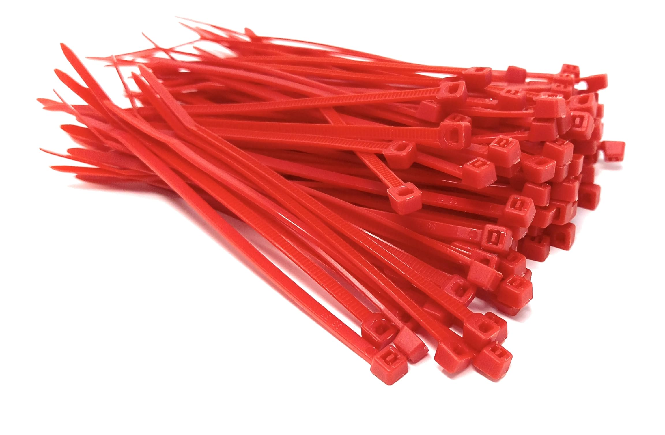 Nylon Cable Ties, 100mm x 2.5mm, Pack of 100, Plastic Zip Tie Wraps, Self-Locking