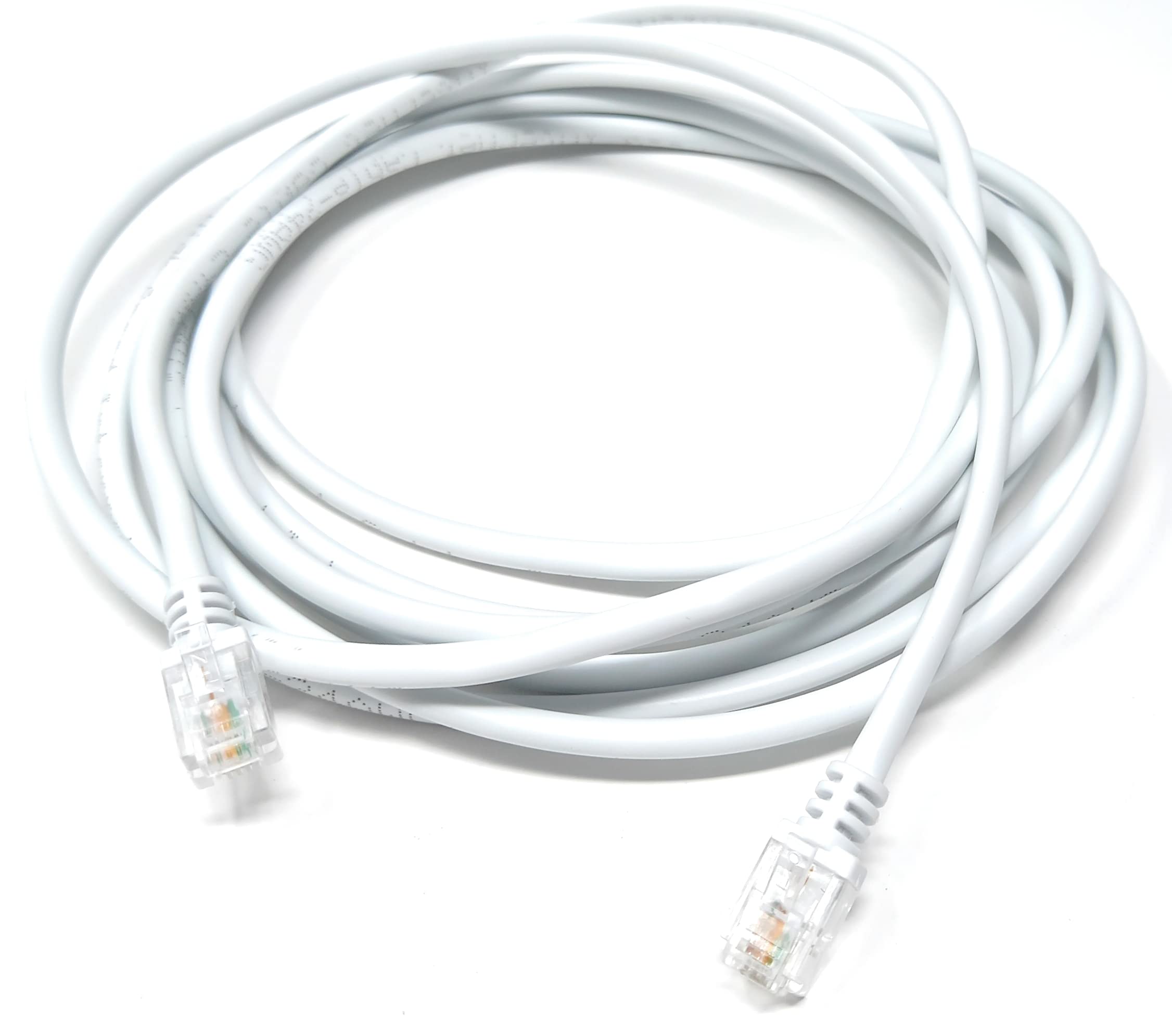 RJ11 to RJ11 ADSL 2 High Speed Broadband Modem Telephone Cable Transmits Data Up to 100 Mbits/sec, 26 AWG Supports Analogue or Digital (DSL/ISDN) Applications