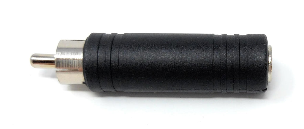 DRUT 6.35mm Mono Jack Socket to RCA Male Phono Plug Adapter