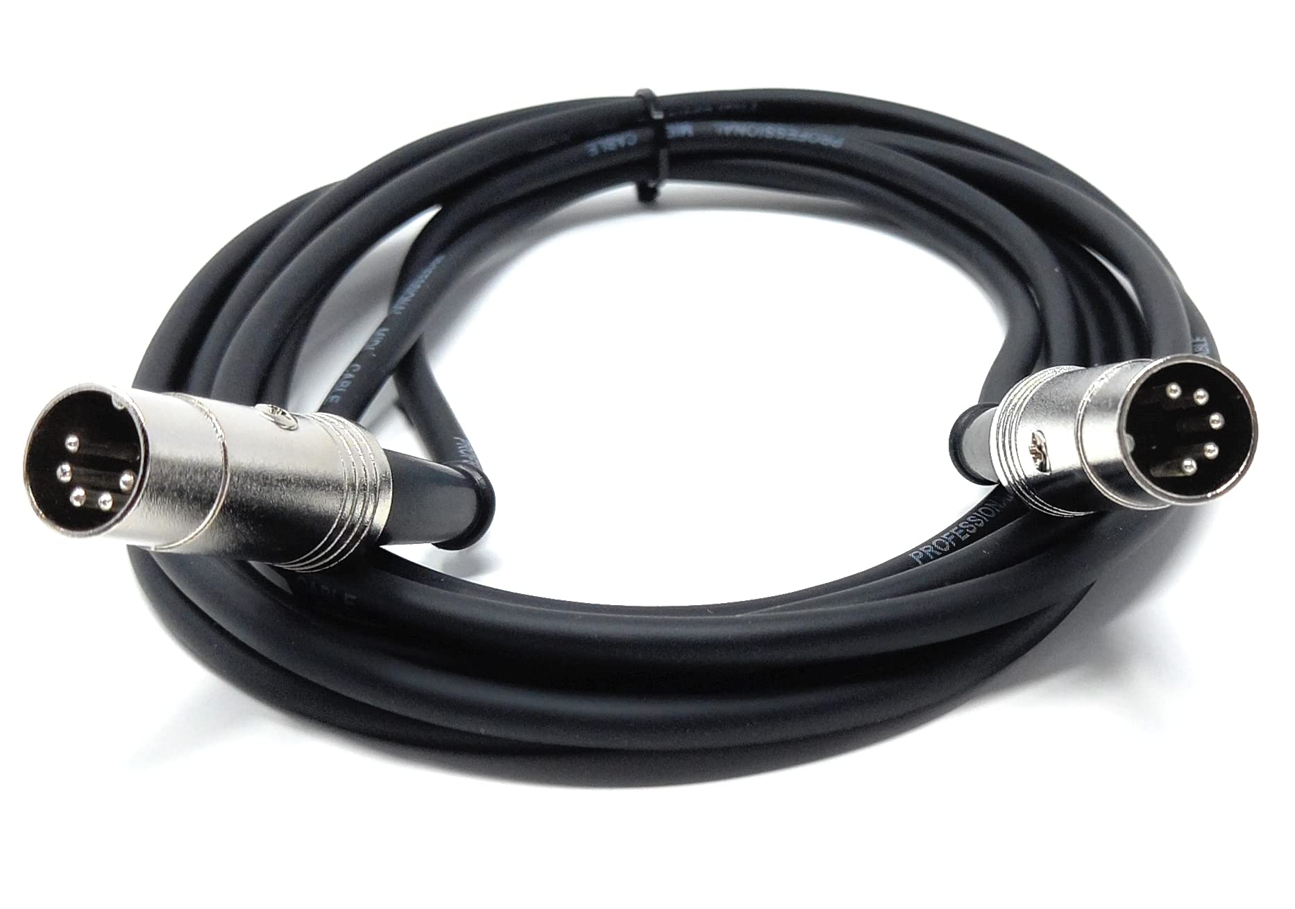 DRUT MIDI Male to Male Lead 5 pin DIN Shielded Flexible for Computer, Synth, Keyboard, Effects, Music Instruments Audio Cable