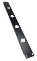 1U 19" Rack Mount D-Series Punch-Out Panel - Compatible with XLR, Speakon, and Neutrik Connectors for AV, Audio, and Computer Racks