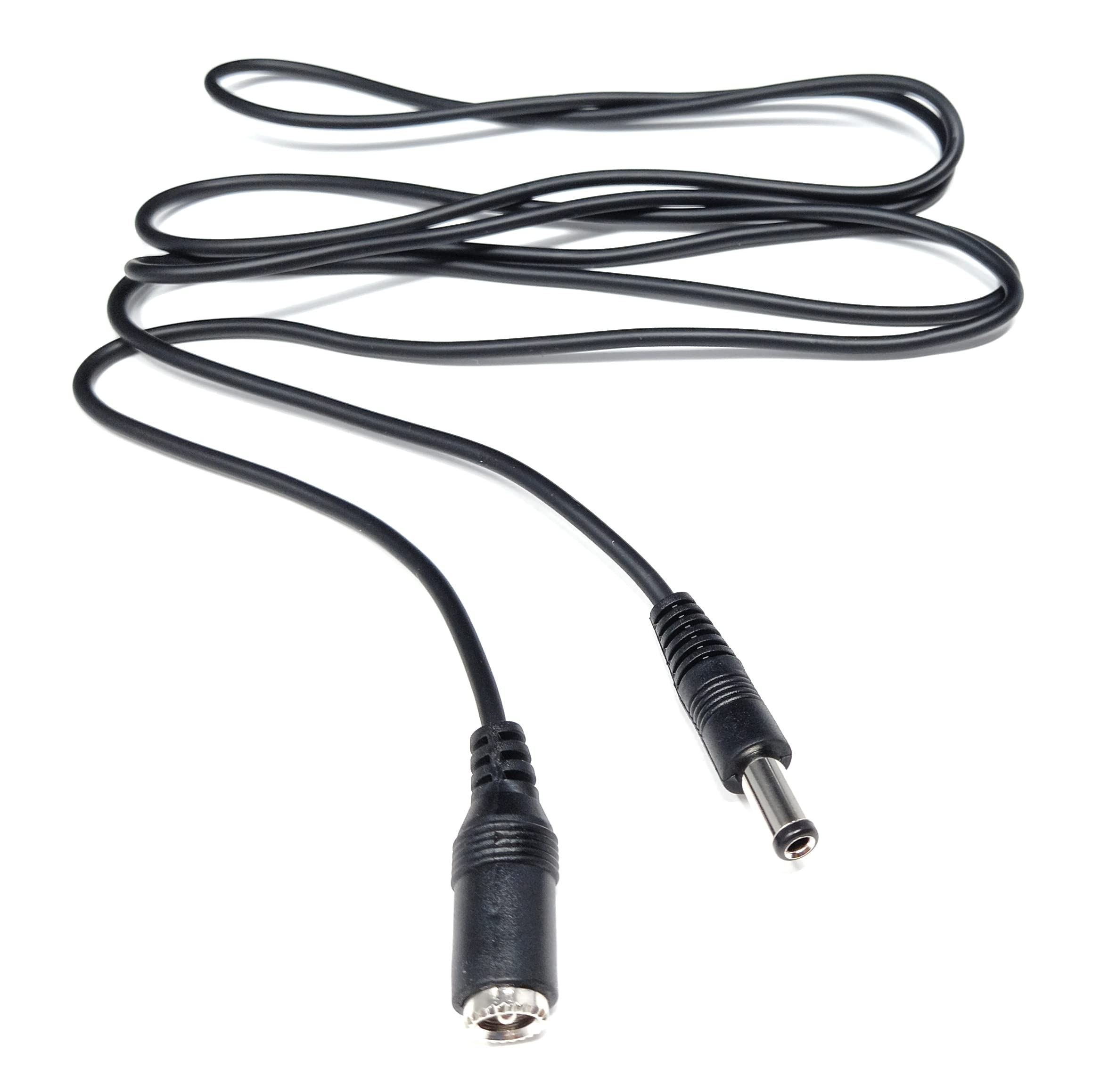 DRUT 2.5mm x 5.5mm Male to Female Power DC Connector Extension Cable Lead for CCTV Cameras, LED Lights