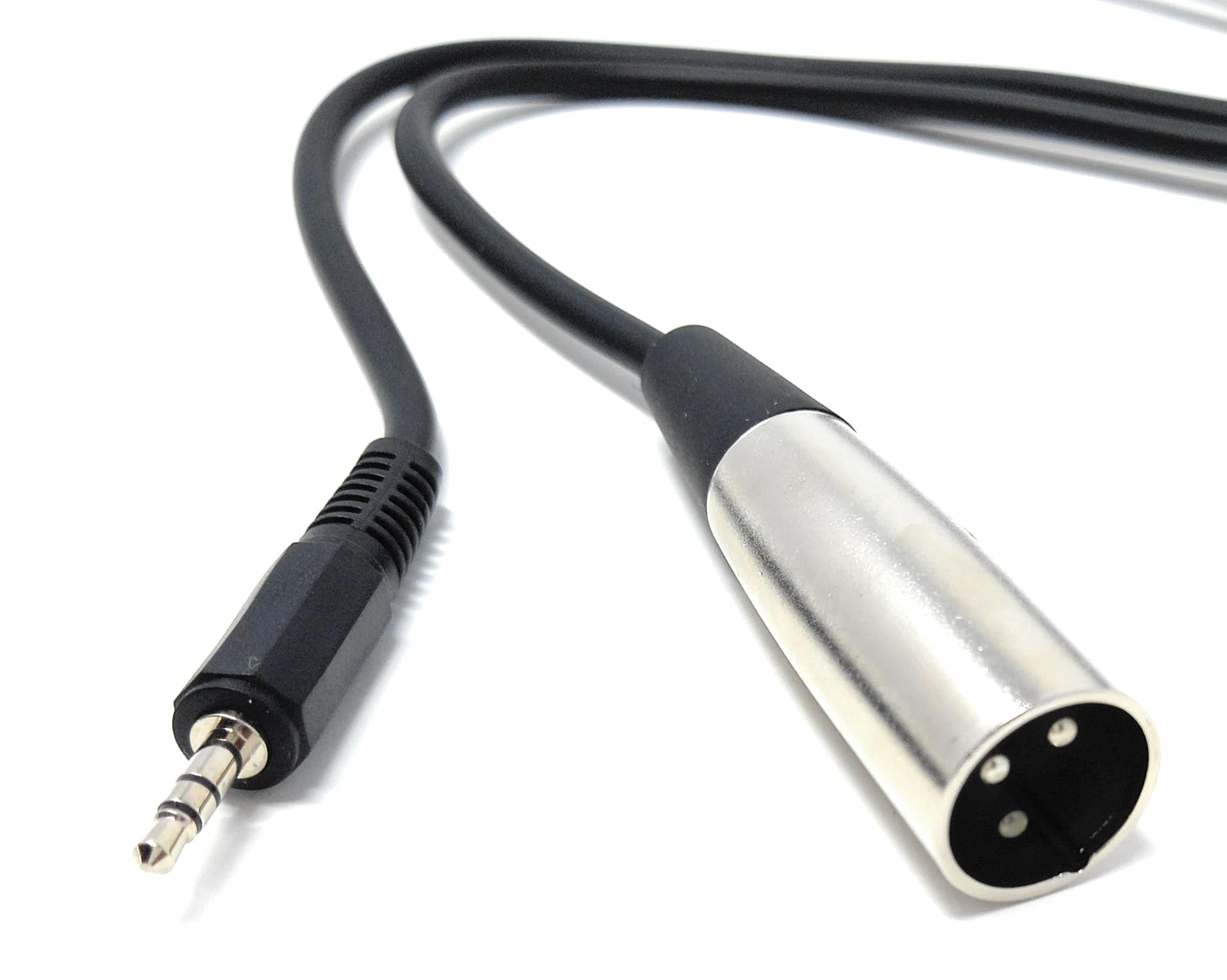 DRUT 3 Pin XLR Male to 3.5mm Stereo Jack Microphone, Audio Recording Lead Cable