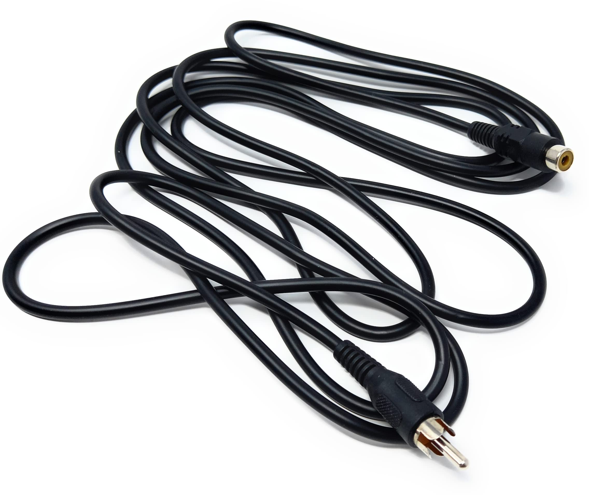 DRUT RCA to RCA Socket Mono Single Phono Extension Cable HI-FI/TV Audio Video Lead Cord