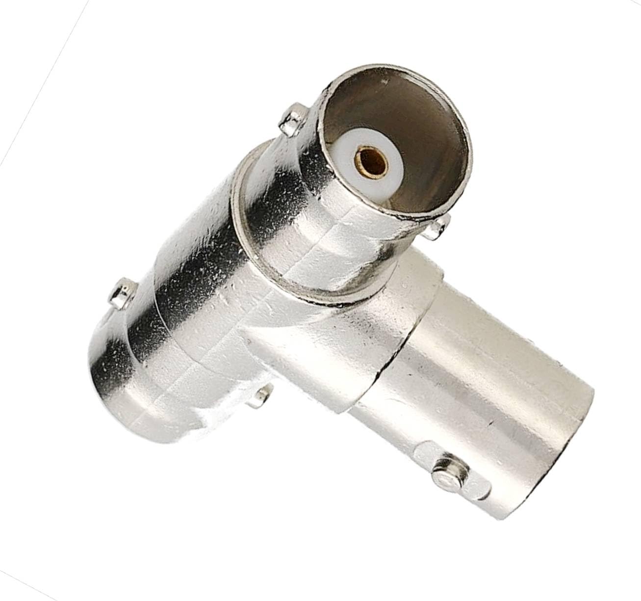 DRUT BNC T Type 3 Way Splitter Female to 2 x Female Adapter Converter Connector Coax Coaxial Cable for CCTV Cameras, Antennas, Monitors