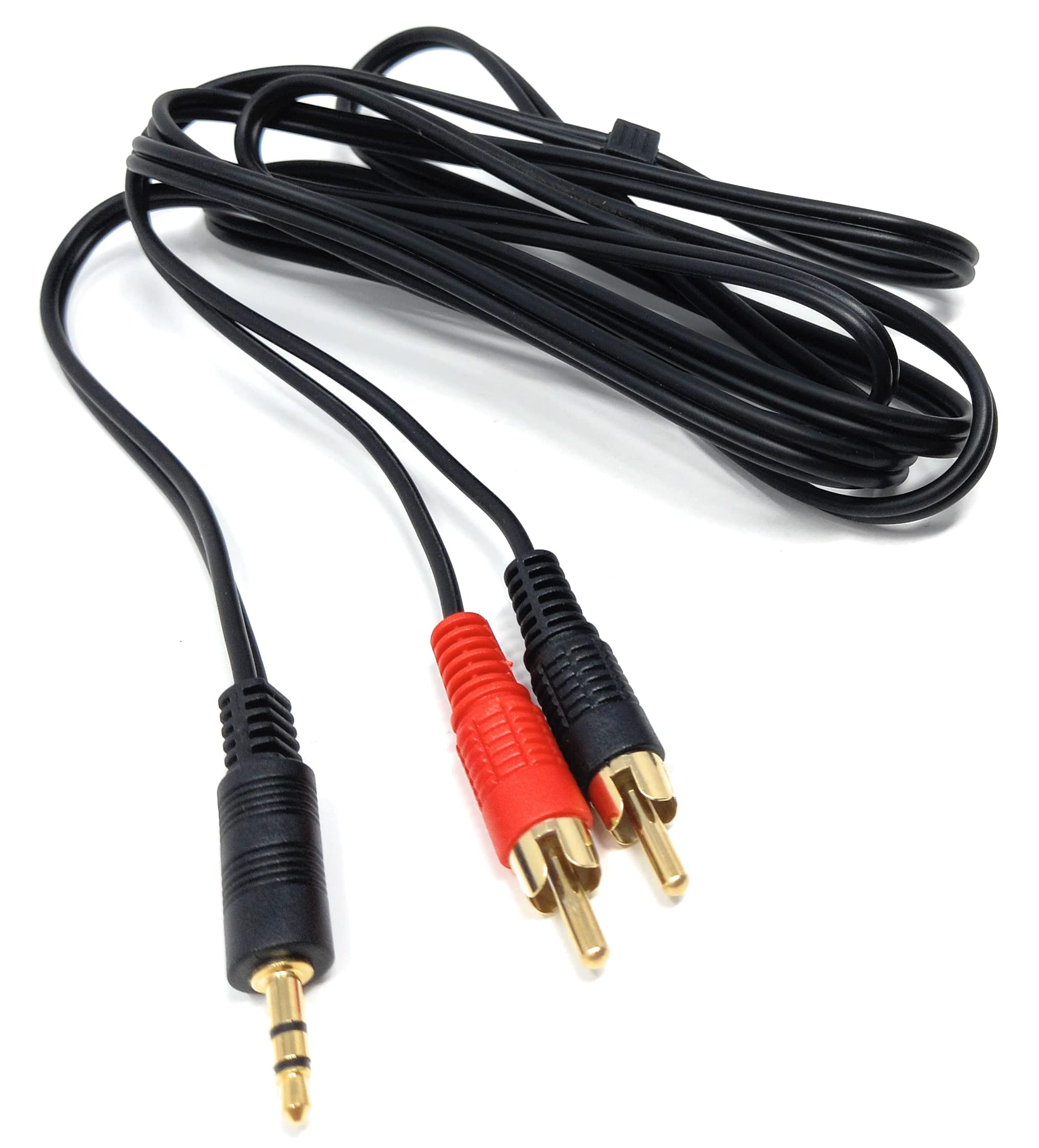 DRUT 3.5mm to Twin RCA Stereo Aux Phono Audio Cable Mini Jack Lead Cord Y Splitter Headphone Cord RCA Y Splitter Adapter