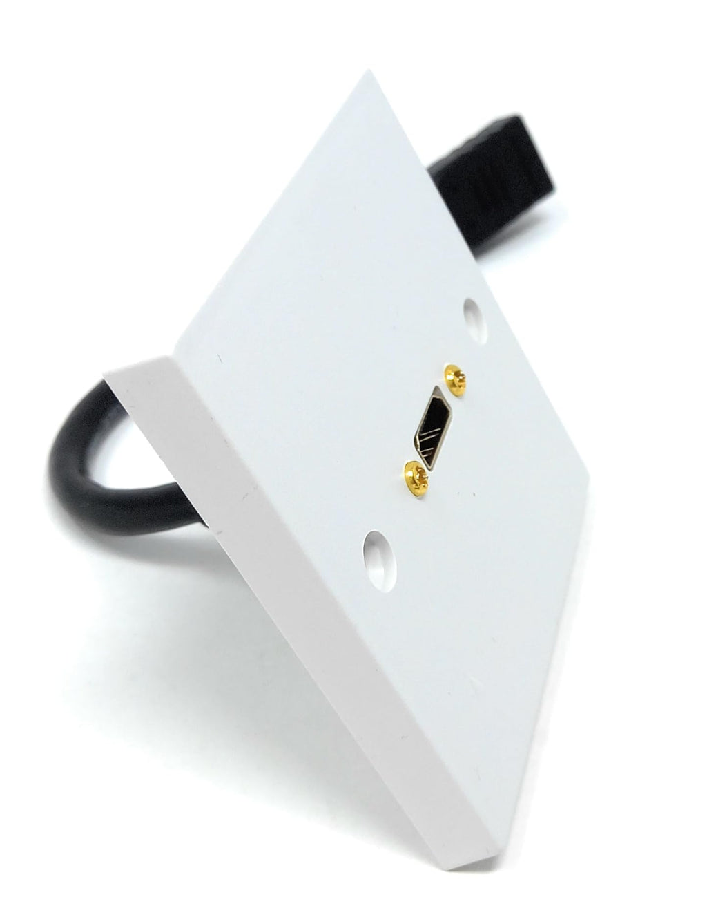 DRUT HDMI 2.0 4K Wall Plate Faceplate With 15cm Pigtail Extension Cable, Single Gang