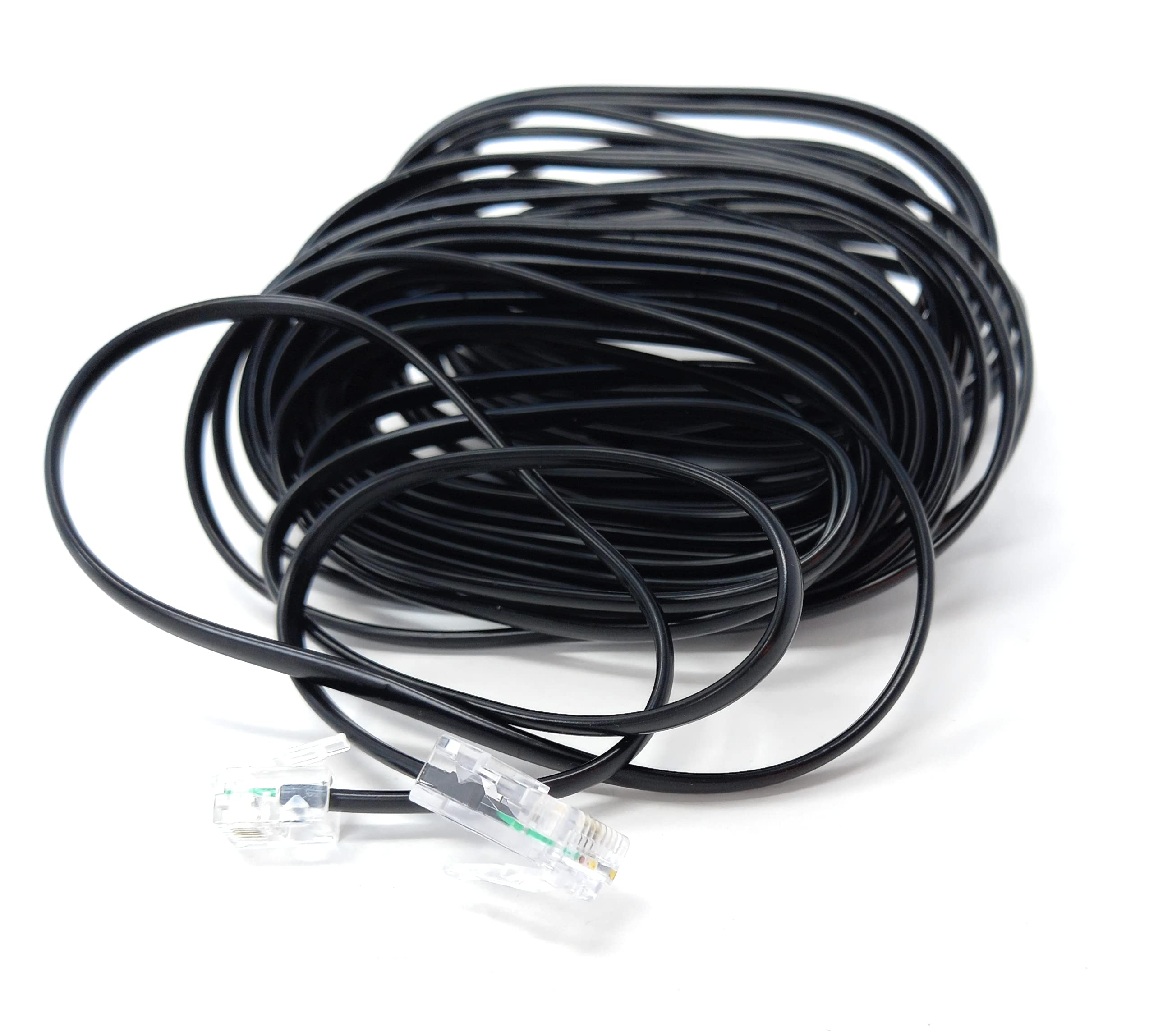 DRUT Flat RJ11 to RJ45 Male to Male 4 wire Broadband, Modem Cable Lead