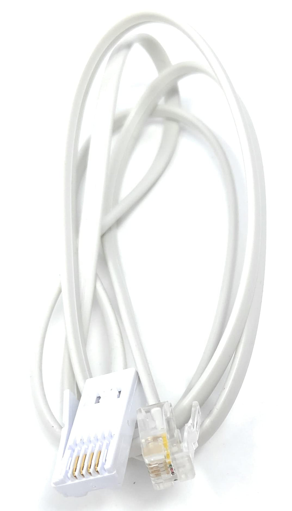 DRUT BT to RJ11 4 Wire (431A) Male to Male UK Telephone Modem Lead Cable
