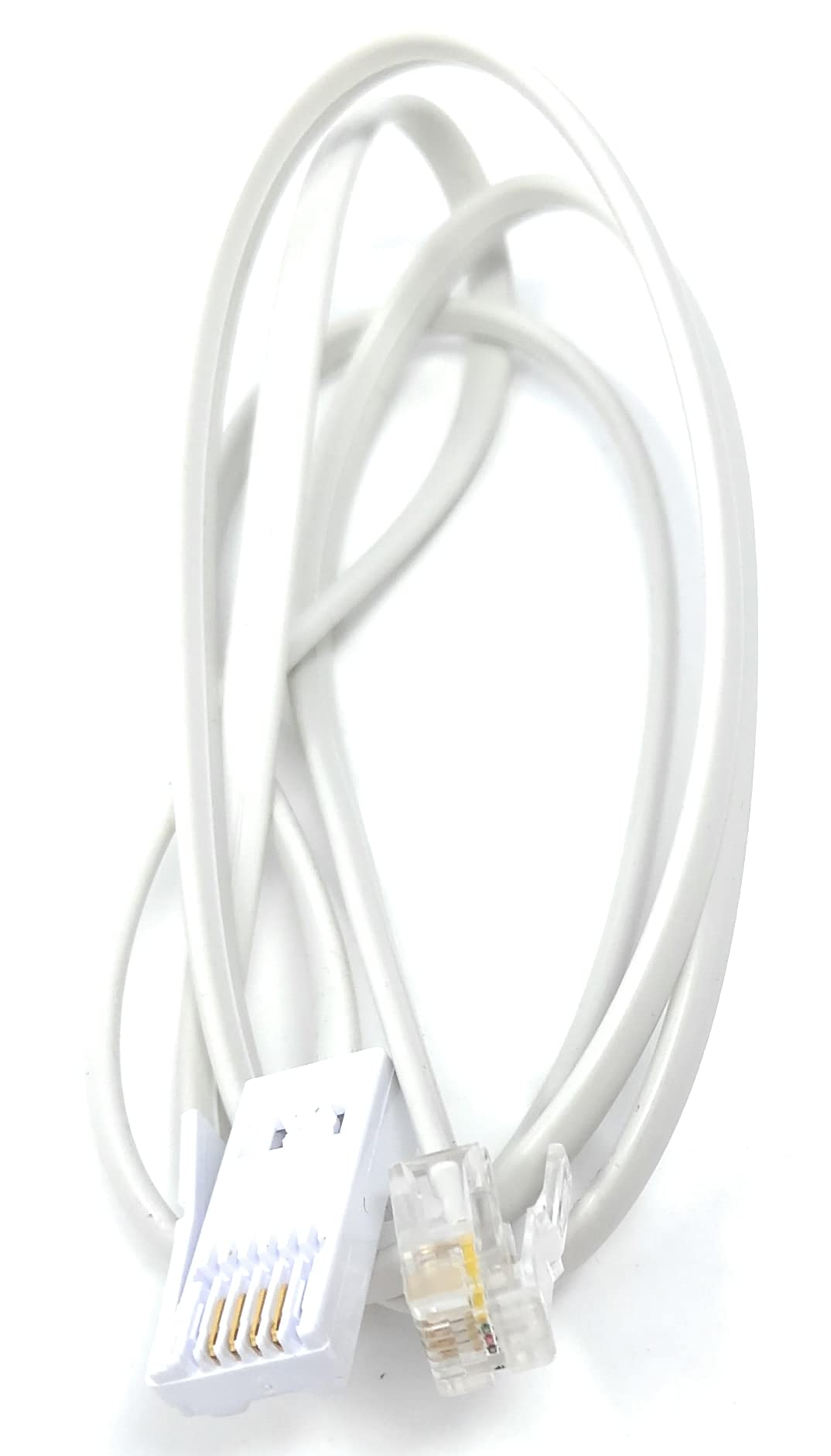 DRUT BT to RJ11 4 Wire (431A) Male to Male UK Telephone Modem Lead Cable