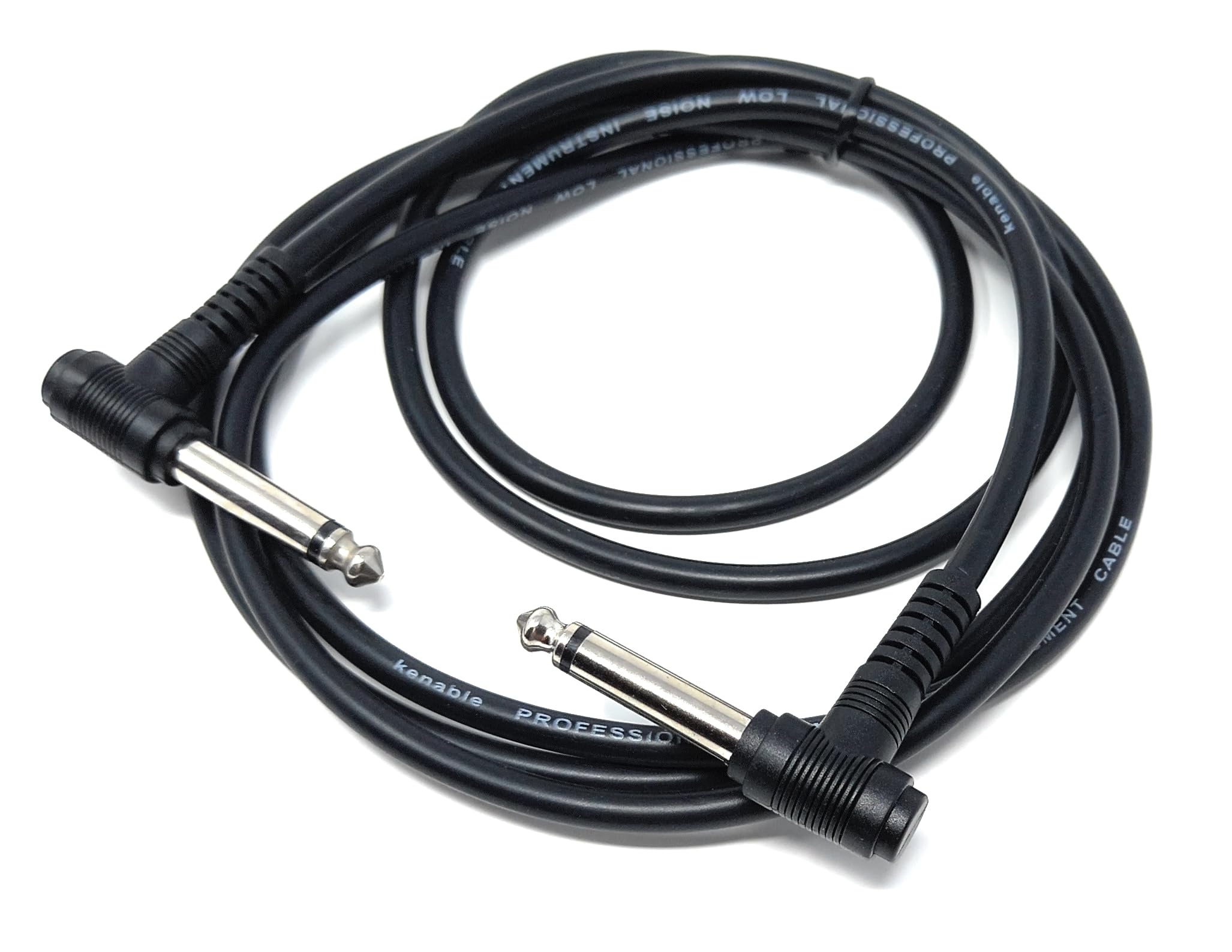 DRUT 6.35mm 1/4" TS Mono Jack to Jack Plug Lead for Guitar, Amplifiers, Music Instruments, Speakers, Microphone Cable