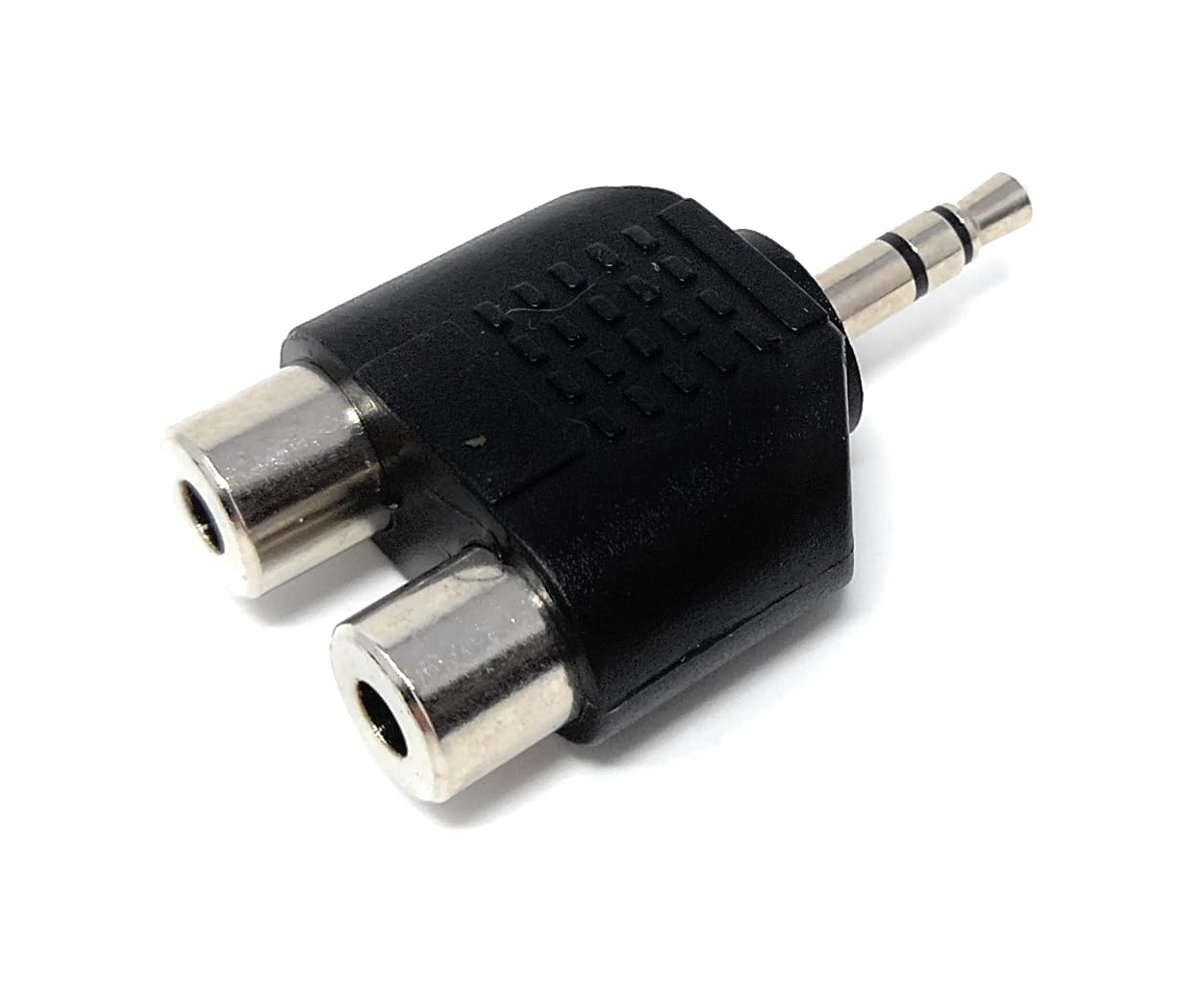 DRUT 3.5mm Stereo Jack Plug to Twin RCA Phono Mono Splitter or Combiner Audio Adapter