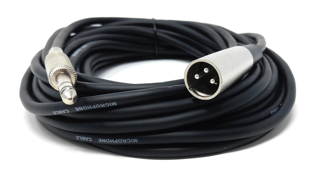 DRUT Stereo 6.35mm Jack to XLR Male 3 Pin Screened, Balanced, Flexible Audio Cable XLR Male to 1/4 TRS Stereo Cord for Pro HiFi, Guitar, Music Instrument, Microphone Lead