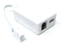 DRUT BT Microfilter Internet Broadband Splitter ADSL/ADSL2+ Adapter With 1 x BT and 1 x RJ11 Output Short Cable Lead