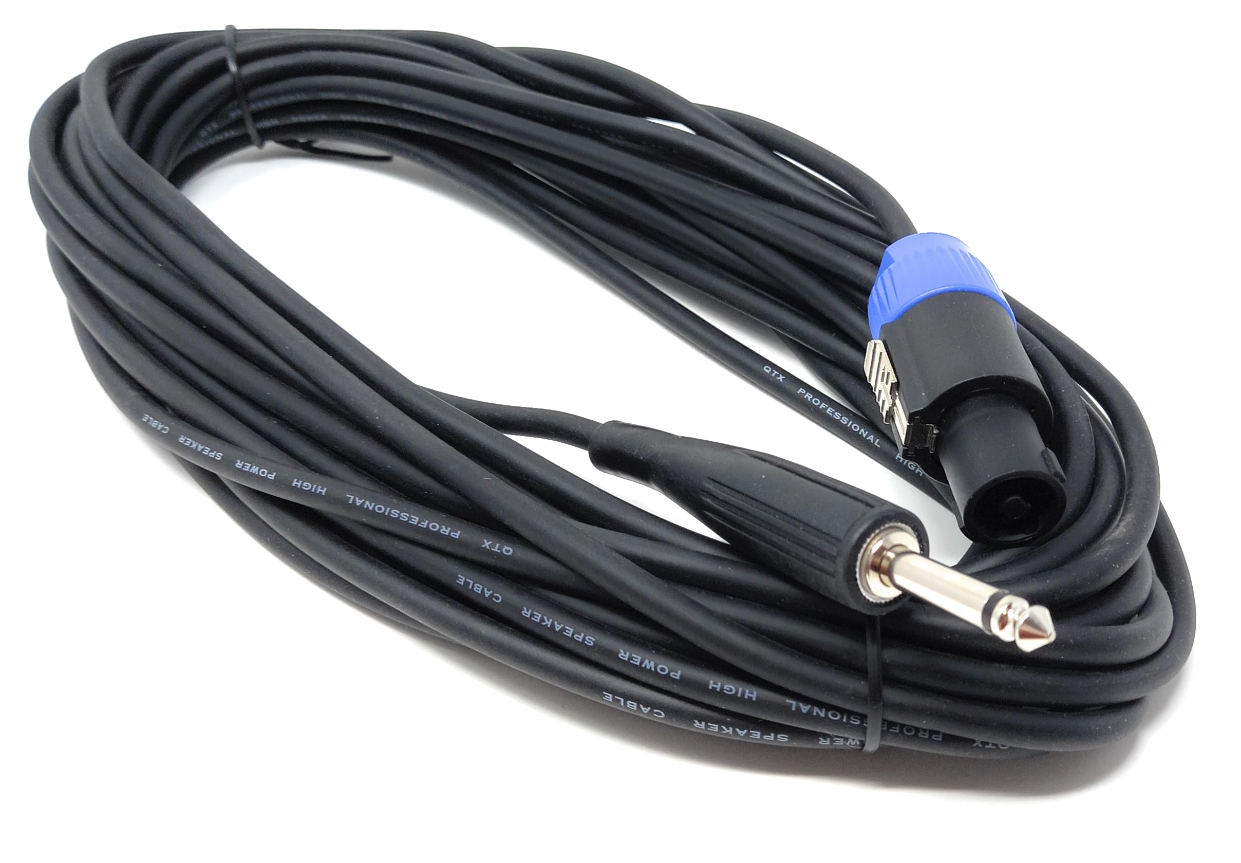 Speakon to 6.35mm 1/4'' Jack Low Loss PA Speaker, Guitar, Music Instrument Cable Lead
