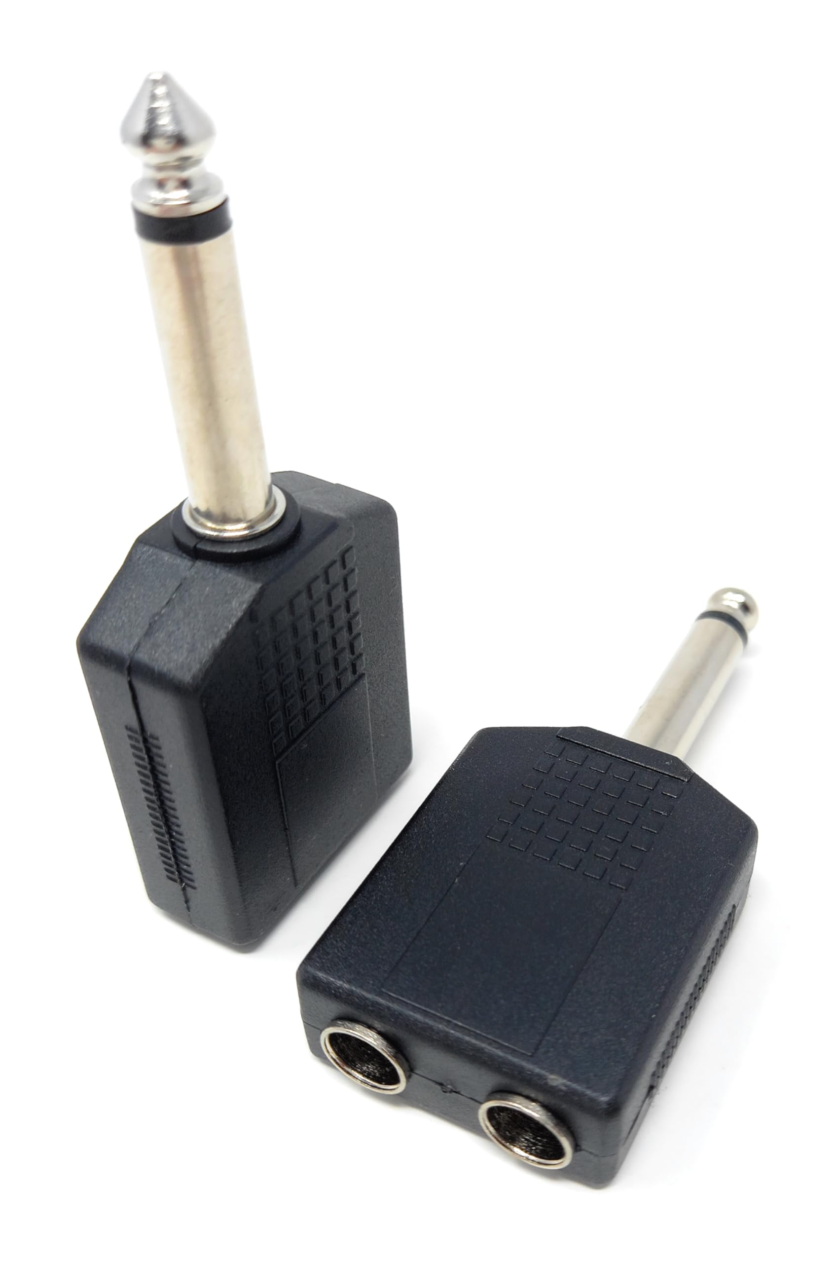 DRUT 6.35mm Mono Jack Plug to 2 x 6.35mm Mono Jack Sockets Audio 1/4 inch TS Y Splitter Cable Adapter…