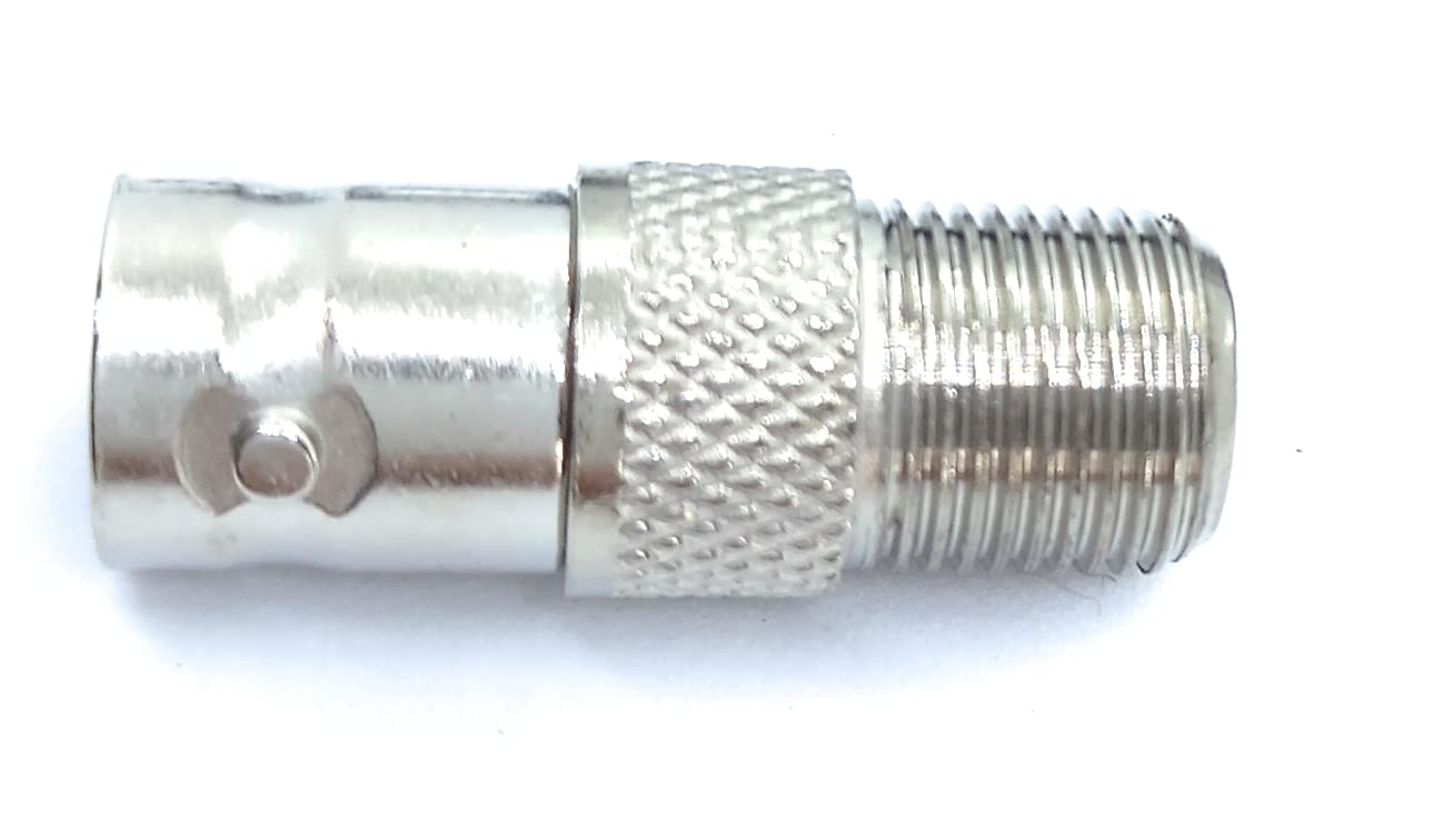 DRUT BNC Female to F-Type Female Socket Cable Adapter Extender Coupler Joiner