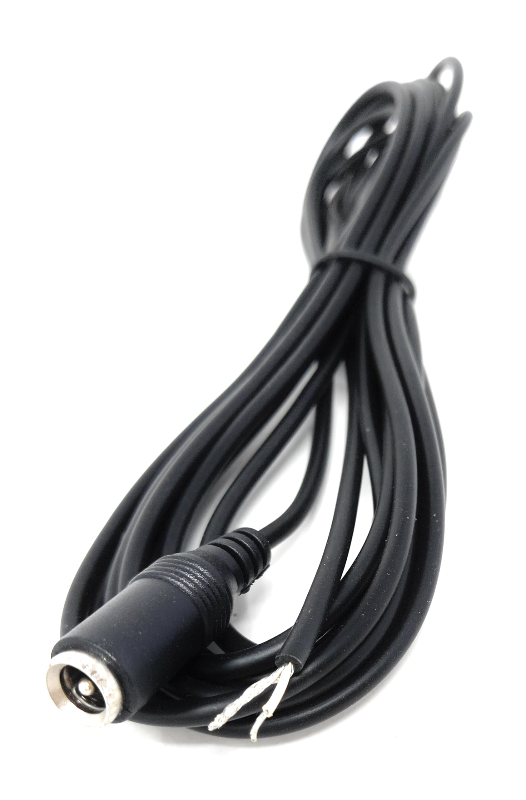 DRUT 2.1mm x 5.5mm Female DC Socket to Bare Wire Power Cable – Compatible with LED Signs, Solar-Powered Outdoor Devices, CCTV, and More