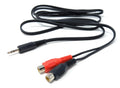 DRUT 3.5mm Stereo Jack to 2 x RCA Phono Sockets Extension Splitter Cable Lead