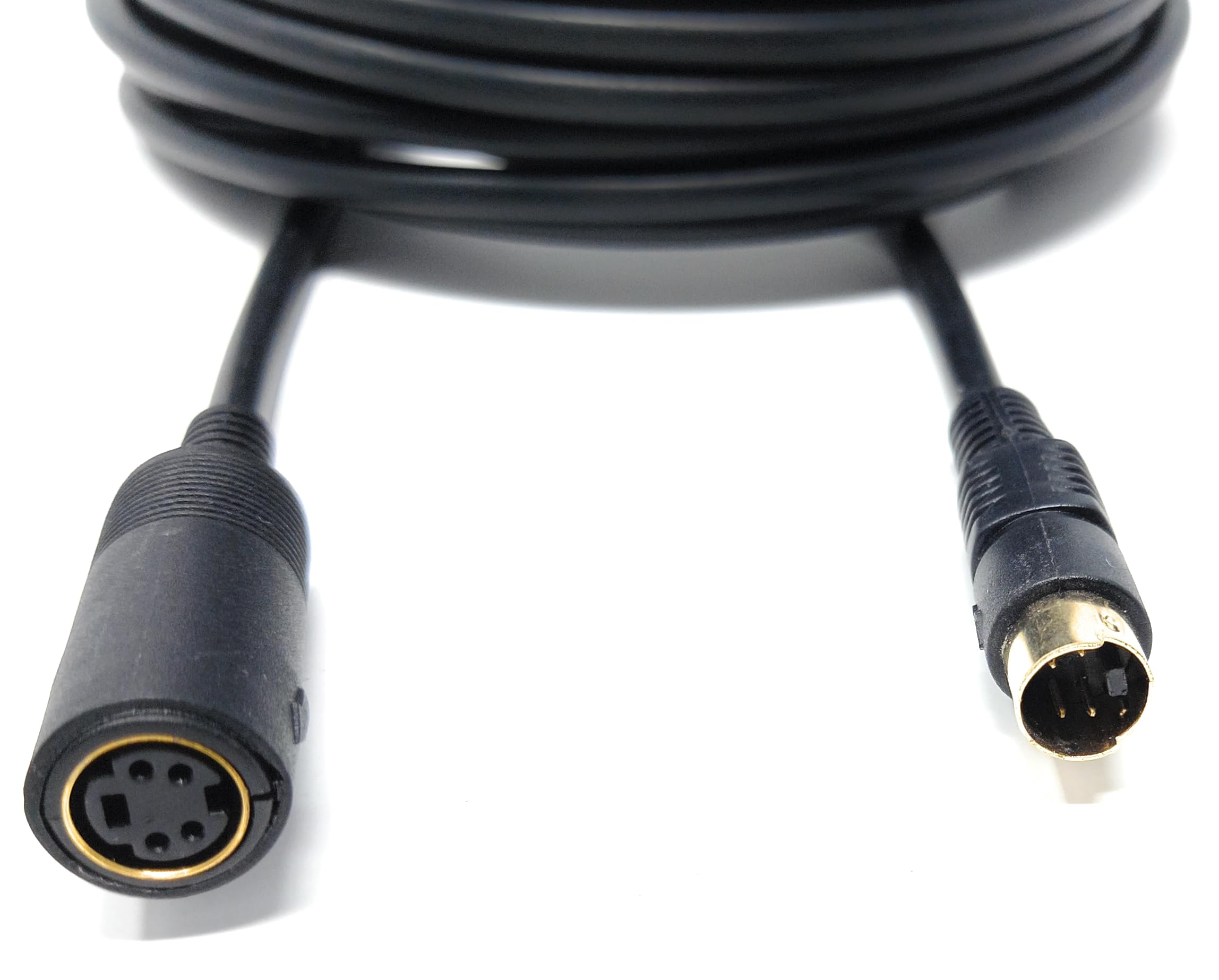 DRUT S-Video Extension Cable, 4 Pin Mini Din (Male to Female) Lead Cord