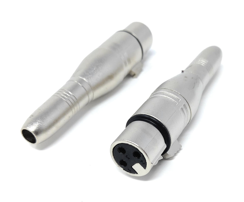 DRUT XLR Female 3pin to 6.35mm Balanced Jack Socket Adapter Cable Converter