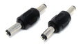 DRUT 5.5mm x 2.1mm DC Power Coupler Male to Male Plugs Gender Changer Cable Adapter, 5.5mm Outer Plug 2.1mm Inner Socket