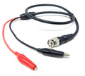 DRUT 50cm BNC Male Plug to Dual Crocodile Clip Test Cable – Oscilloscope Probe Lead for Electrical Testing and Signal Analysis
