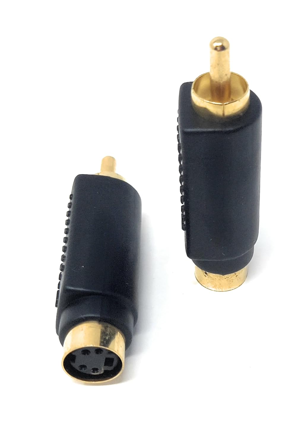 DRUT 1 pcs. S-Video/VHS Socket to RCA Phono Male Video Adapter Converter, 1pcs.