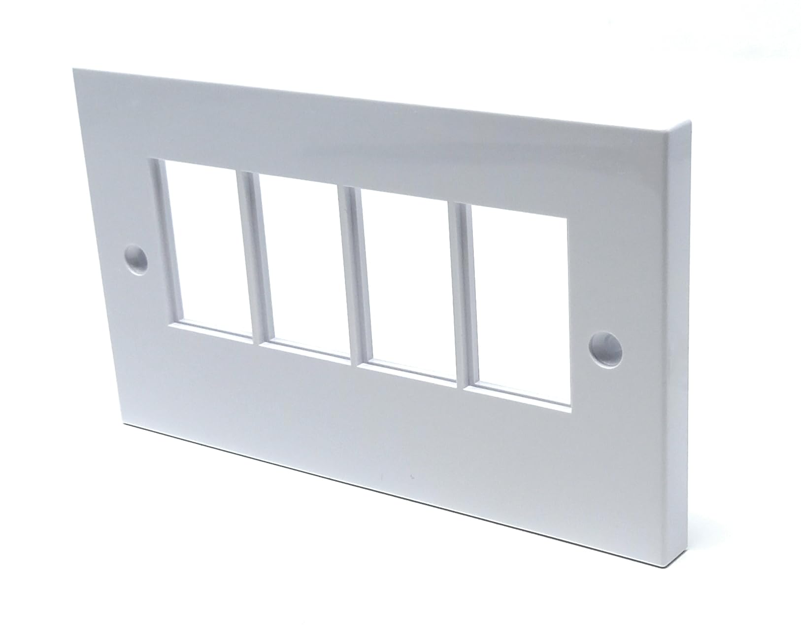 Euro Module Wall Plate Faceplate Frame with Screws – Compatible with Standard Euro UK Modules
