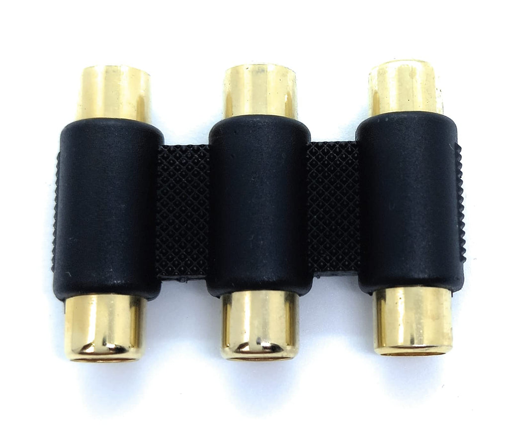 RCA to RCA Coupler Adapter, Socket to Socket for Audio and Video Cables