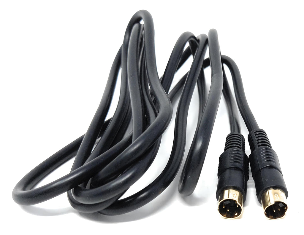DRUT S-Video (SVHS) Cable 4-pin Male to Male Gold Plated Compatible With TV, HDTV, DVD, VCR, Camcorder, Game Console