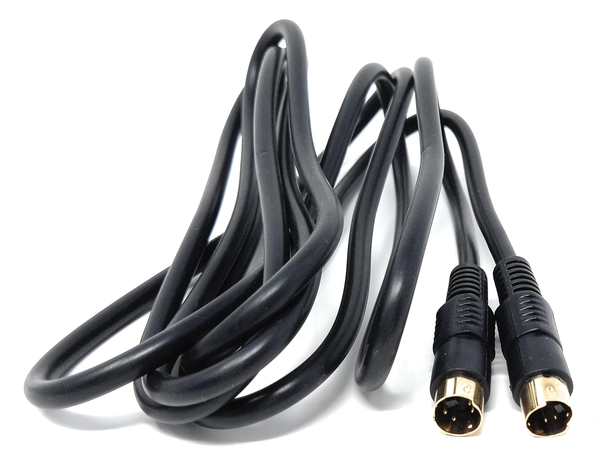 DRUT S-Video (SVHS) Cable 4-pin Male to Male Gold Plated Compatible With TV, HDTV, DVD, VCR, Camcorder, Game Console
