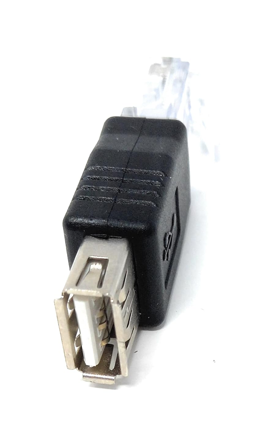 RJ45 to USB 2.0 Female Adapter, USB Female to LAN RJ45 Male Ethernet Network Adapter (10/100Mbps)
