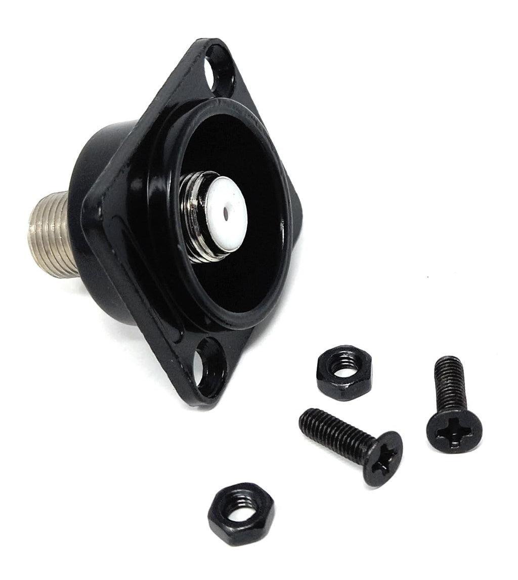 DRUT F-Type Female to Female D-Series Panel Mount Coaxial Adapter – Snap-In Coax Cable Extender Coupler for Wall Plates