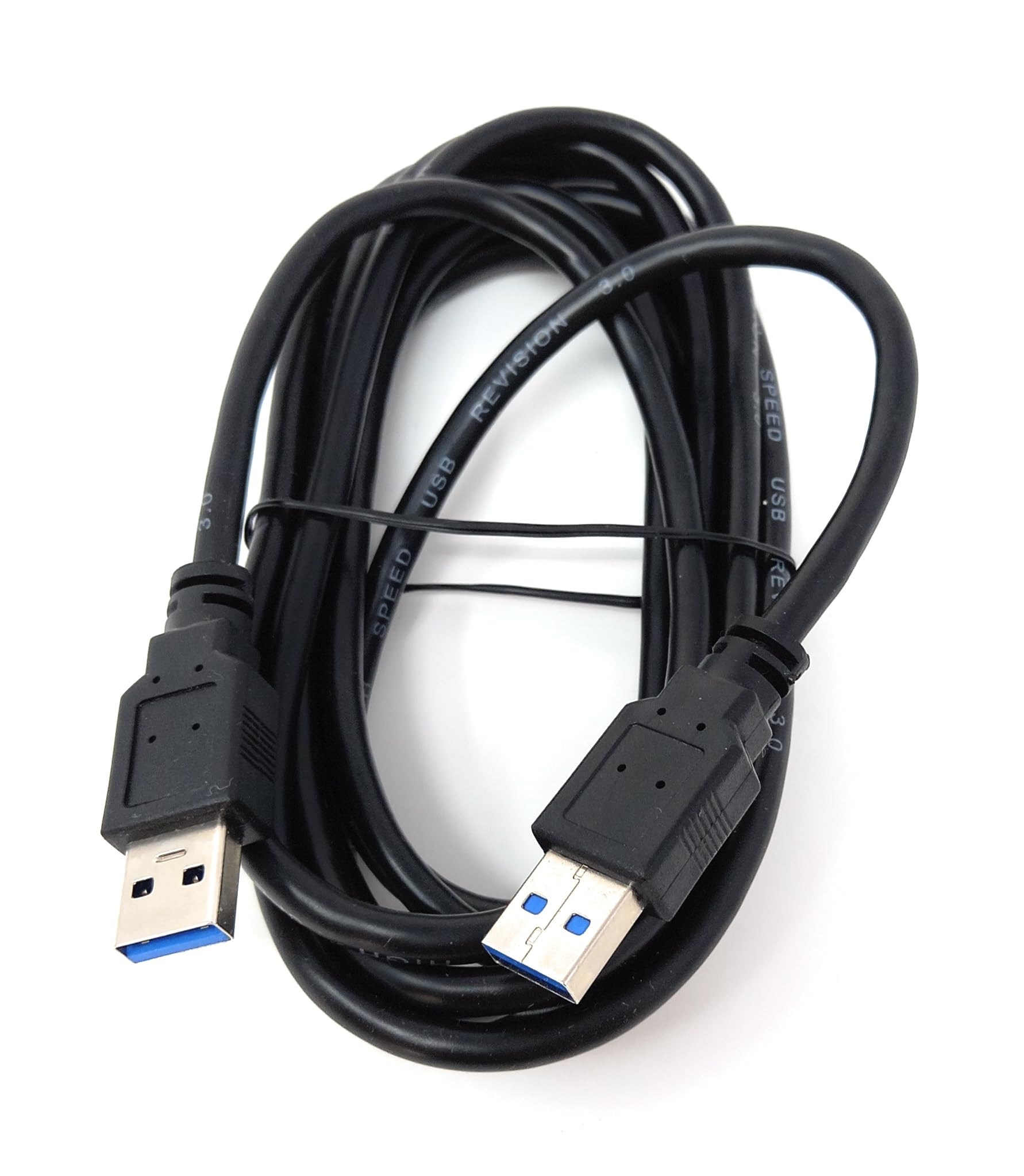 USB to USB 3.0 A Male to Male Lead 5 Gbit/s (625 MB/s), 10 Times Faster Than USB 2.0, SuperSpeed Data Transfer Cable