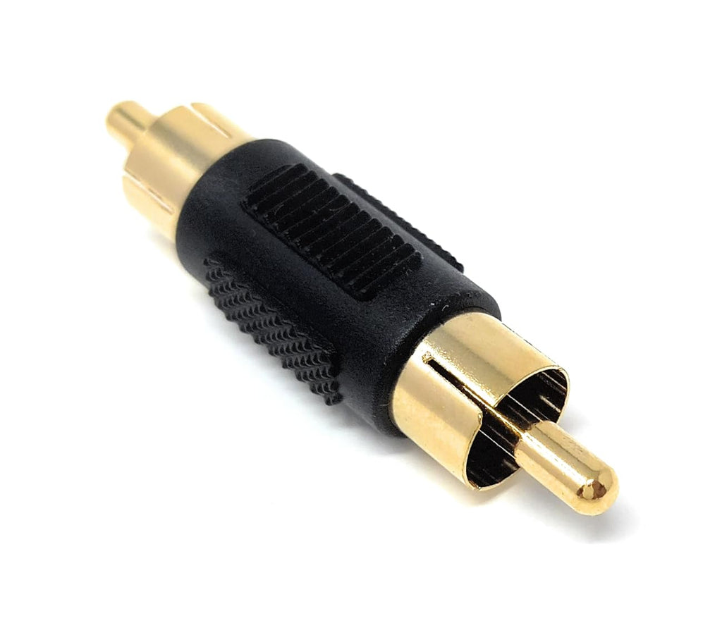 DRUT RCA To RCA Phono Plug Cable Joiner Coupler Adapter (Male to Male)