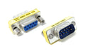 DB9 (D-Sub 9) Male to Female Portsaver Adapter – Serial Extension Connector F/M, Compatible with RS-232 serial connections