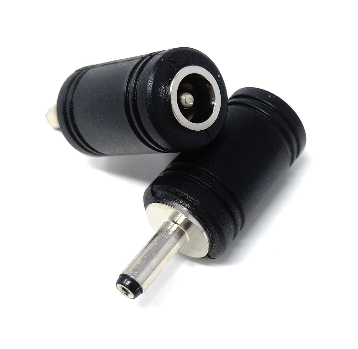 DRUT 5.5mm X 2.1mm DC In Line Socket to 3.5mm x 1.3mm DC Jack Plug Cable Converter
