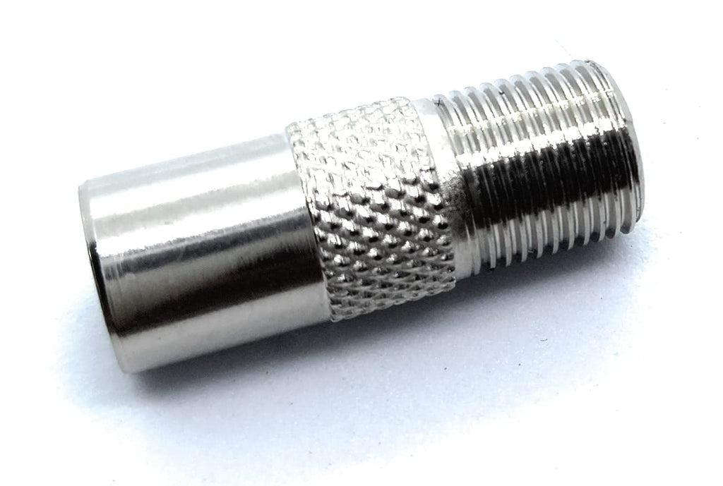 DRUT TV RF Male to F Type Screw Connector Socket Aerial Coax Adapter Coaxial Plug