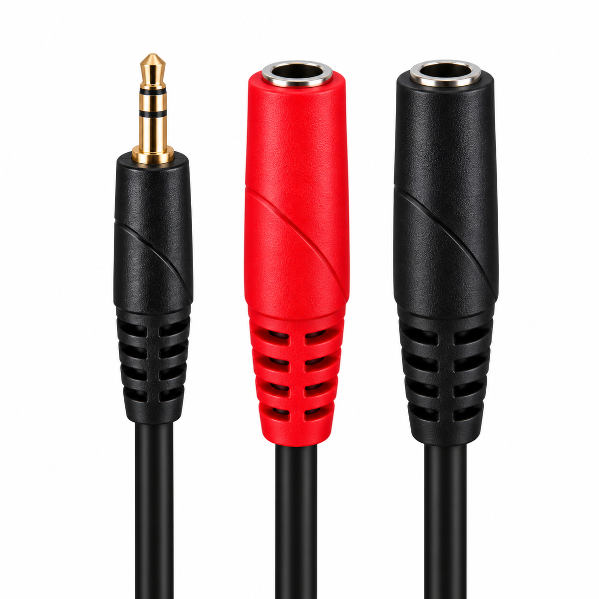 3.5mm Stereo Jack to 2 x 6.35mm Mono Jack Sockets (Various Lengths)