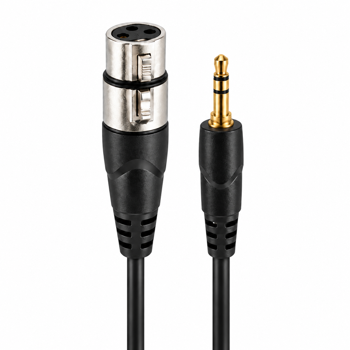 3.5mm Stereo Jack to 3 Way XLR-F Audio Cable (Various Lengths)