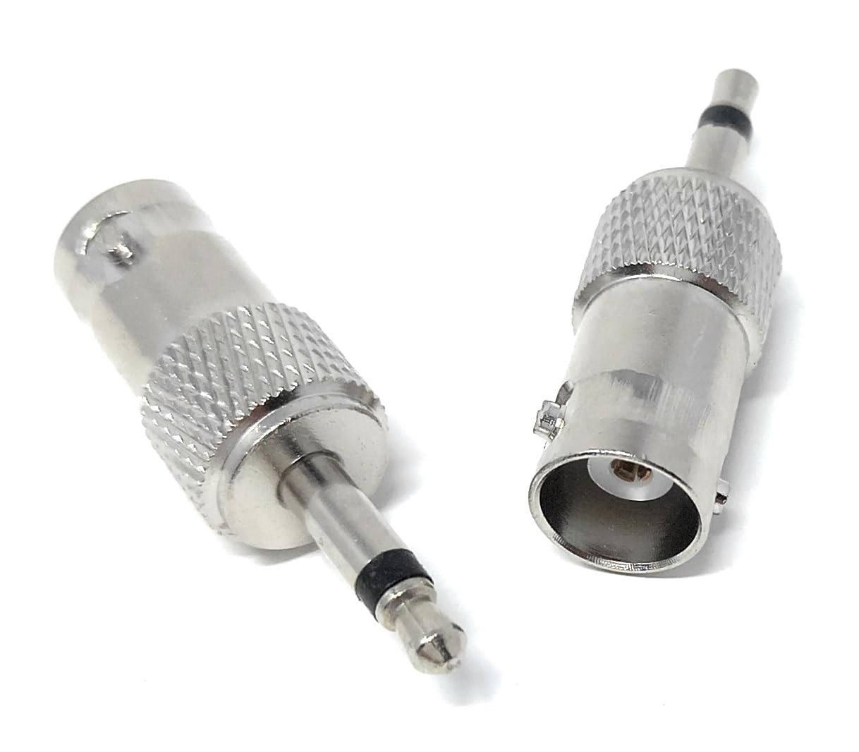 DRUT BNC Socket to 3.5mm Male Mono Jack Plug Composite Coax Cable Adapter