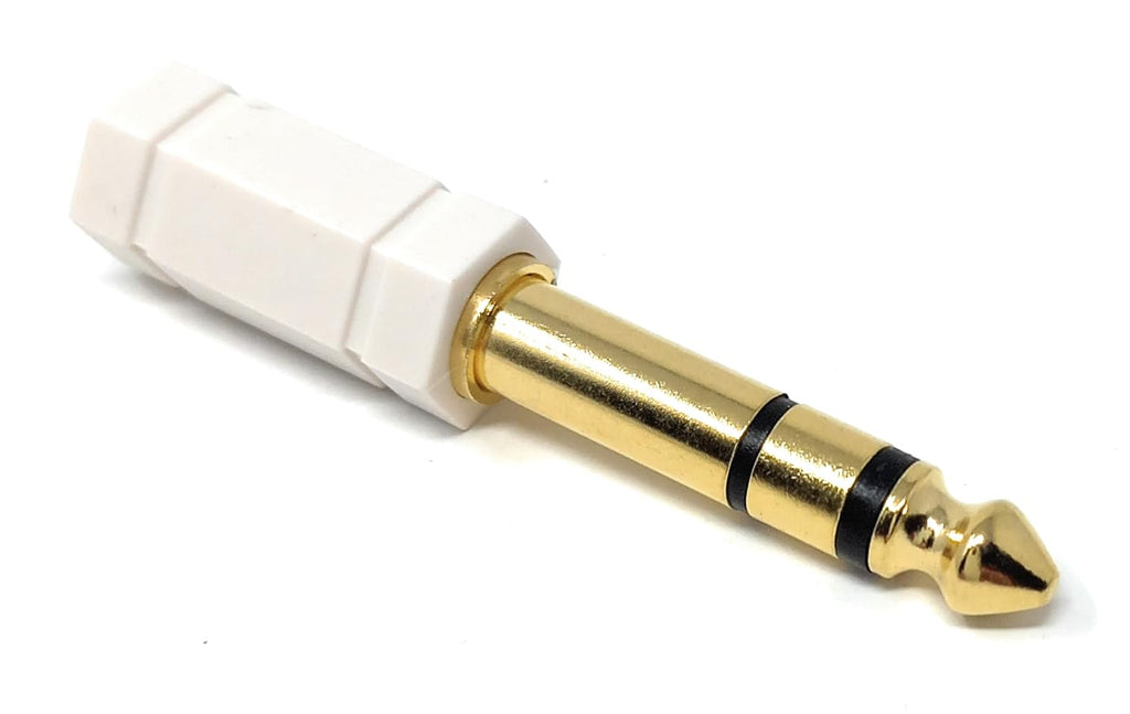 DRUT 3.5mm Stereo Socket to 6.35mm Stereo Jack Converter Cable Headphones Adapter