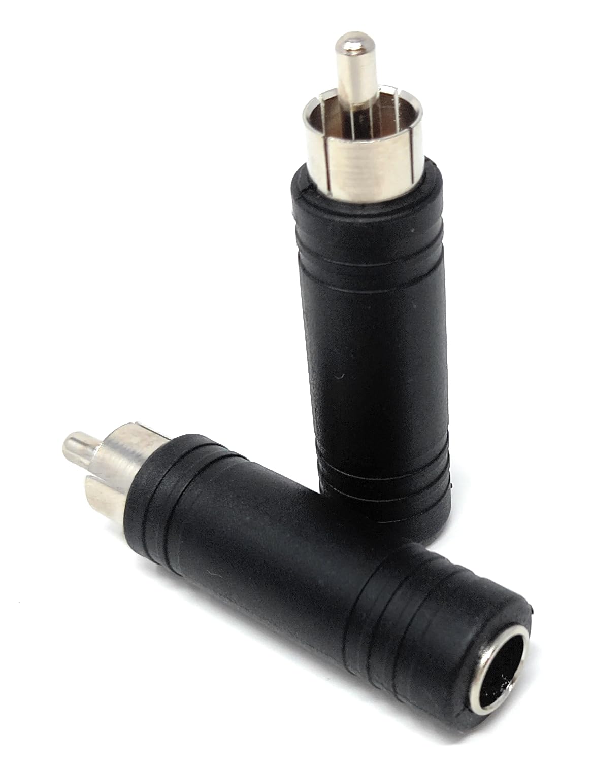 DRUT 6.35mm Mono Jack Socket to RCA Male Phono Plug Adapter